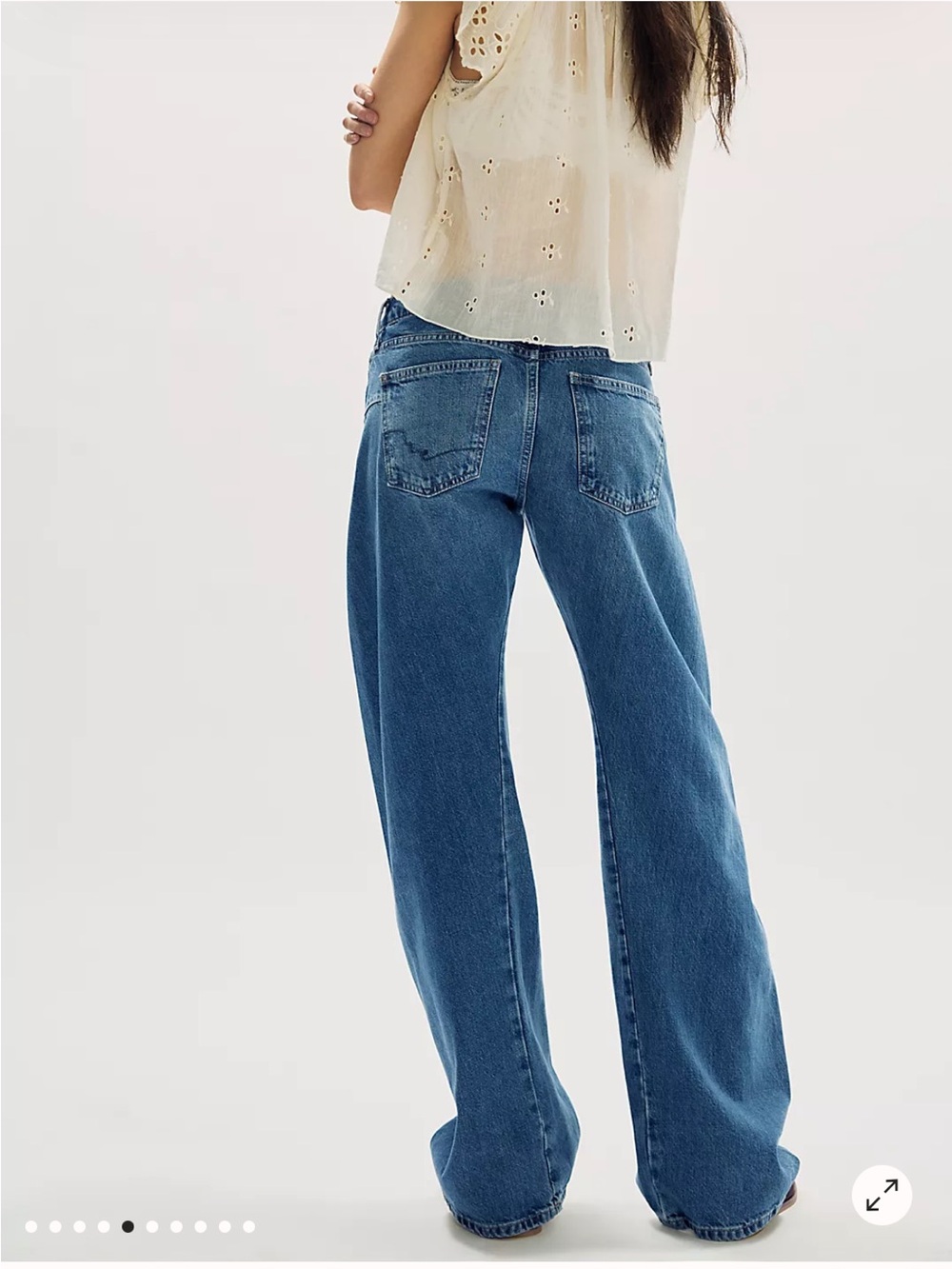 Free People We The Free Fable Low Rise Twisted Bowed Jeans 26 Heartsong NWT - Picture 6 of 16
